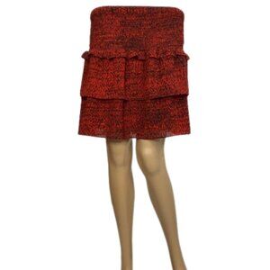 Michael Kors Grenadine Smocked Mini Skirt